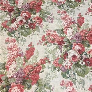 Floral Fabric - Jean Monro Willa - Red 2.5 yards